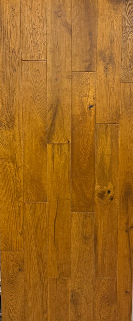 18/4x120xRL Oak Brushed Golden Lacquered  CLEARANCE