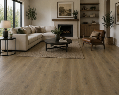 14/3x150x1900mm Oak Deep Brown Matt Lacquered