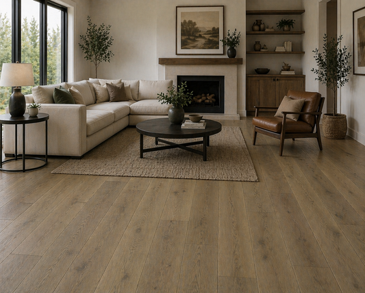 14/3x150x1900mm Oak Deep Brown Matt Lacquered