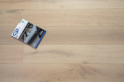 20/6x190x1900mm Brushed Oak White Lacquered
