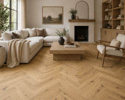 18/4x90x400mm Oak Invisible Matt Lacquered