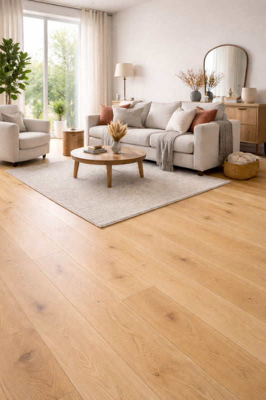 20/6x190x1900mm Oak Lacquered CLEARANCE