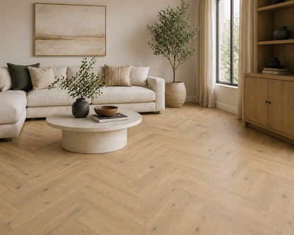 14/3x125x600mm Oak Invisible Matt Lacquered